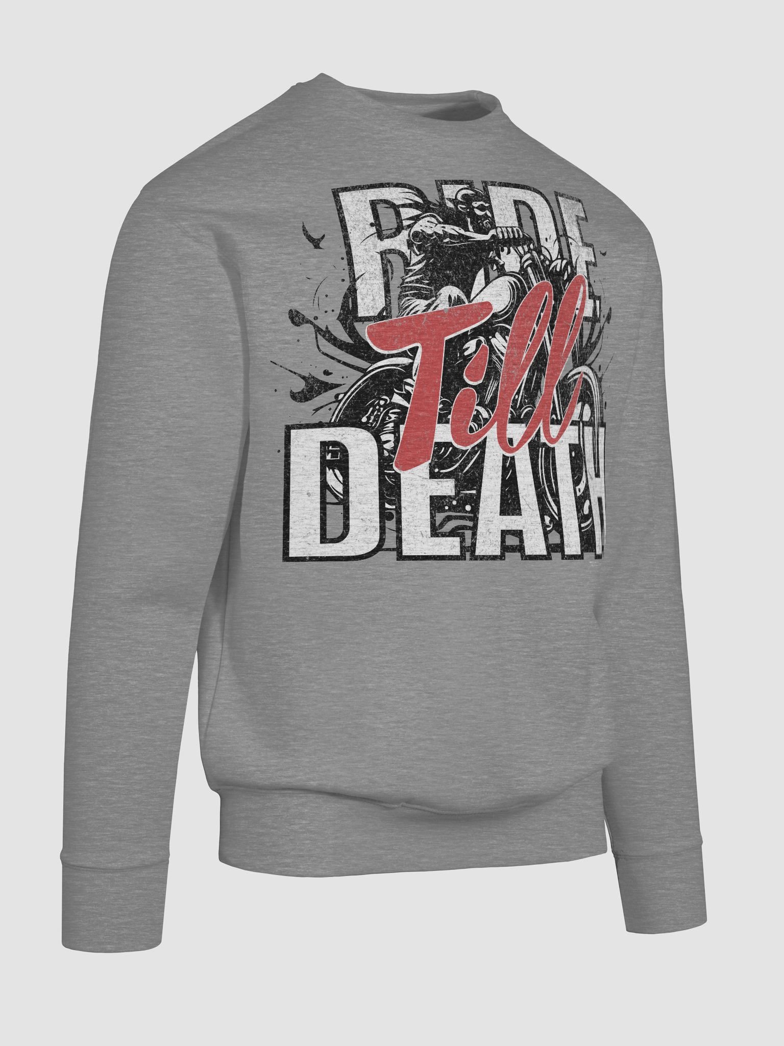 Throttle & Iron “Ride Till Death” Heavyweight Crewneck product image (46)