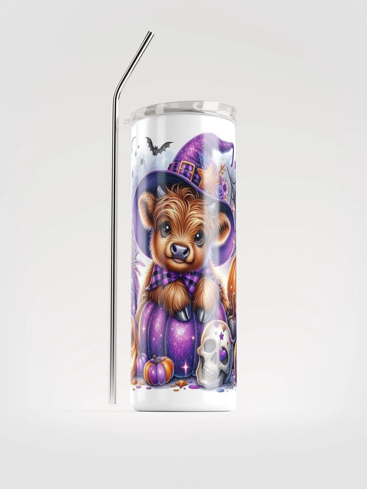 Witchy Cow Halloween Stainless Steel Tumbler product image (1)