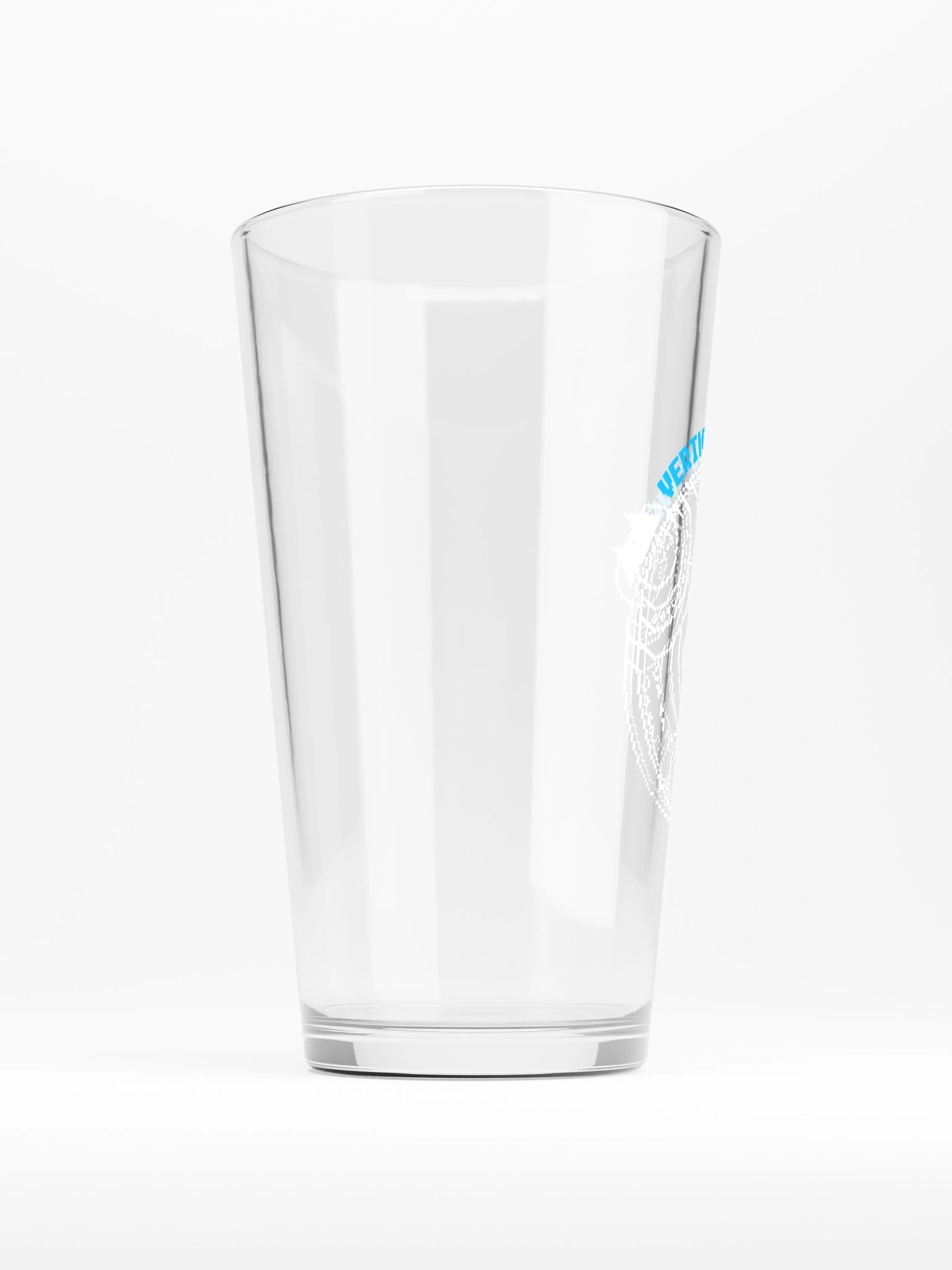 Vertigo Radio Live Pint Glass: Blue Pixel Edition product image (2)