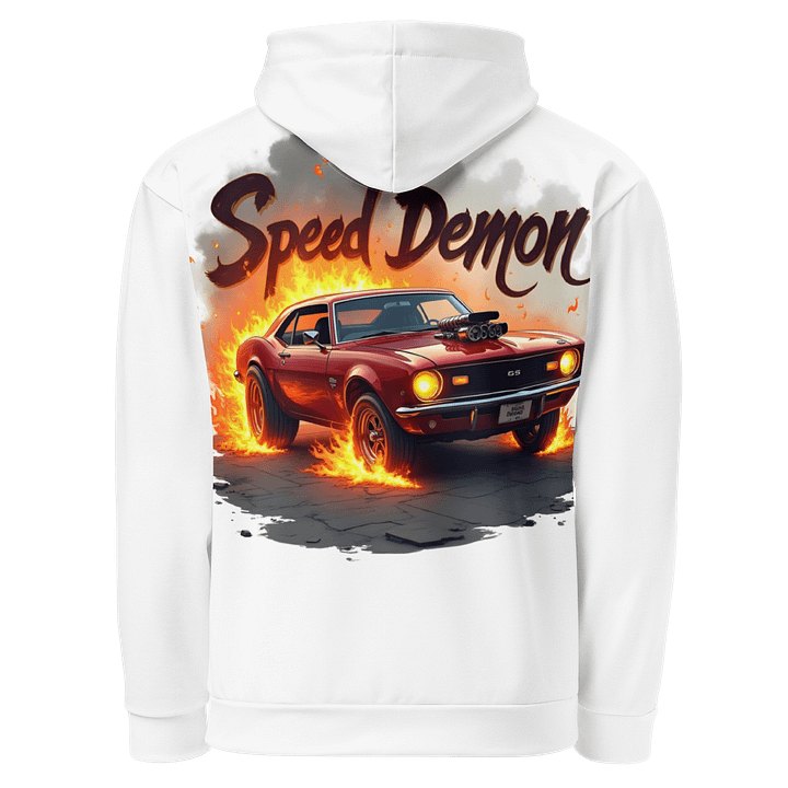 Men All-Over Printed Unisex Hoodie Speed Demon Muscle Car product image (1)