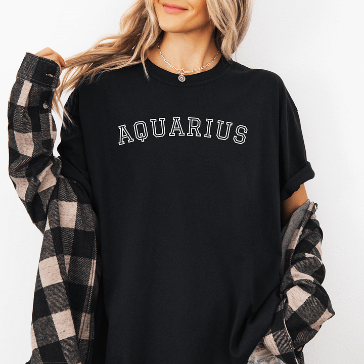 Aquarius Zodiac Comfort Colors Shirt product image (1)