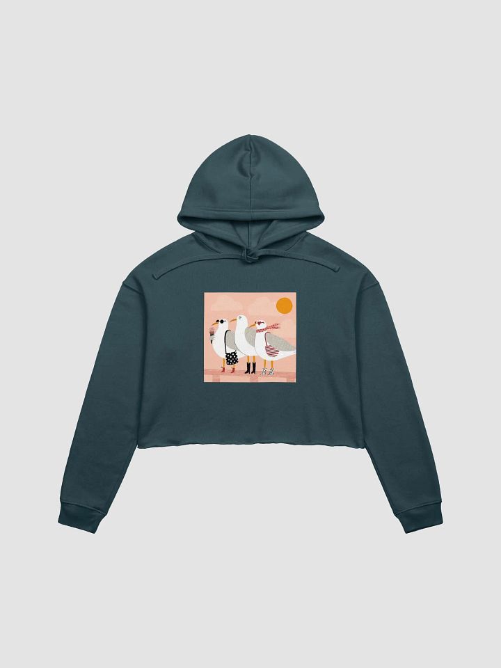 Seaside Seagull Crop Hoodie product image (1)