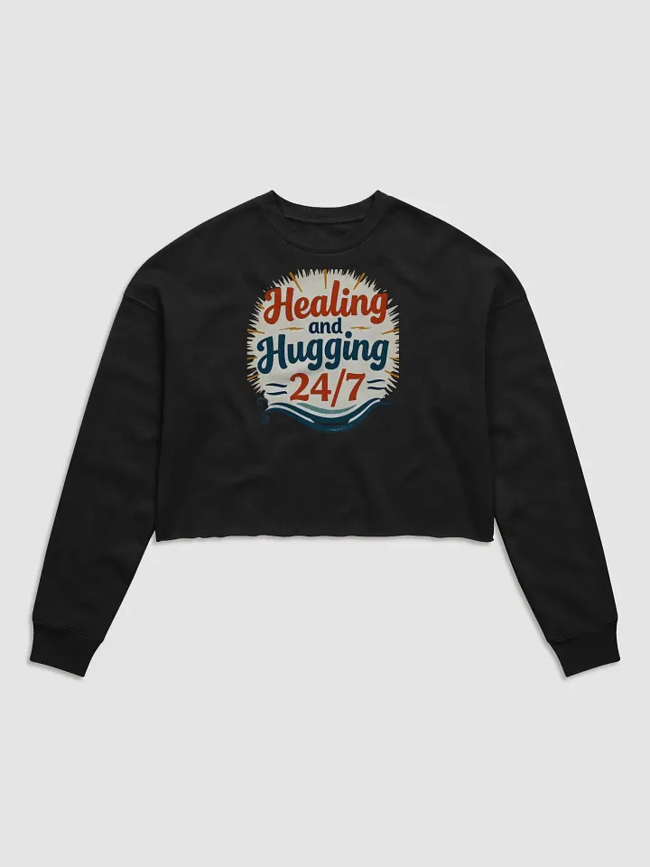 Healing Hug Fleece Crop Sweatshirt product image (2)