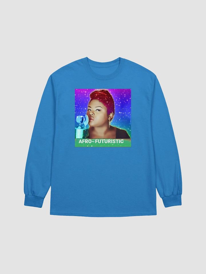 Afro-Futuristic long sleeve blue product image (1)