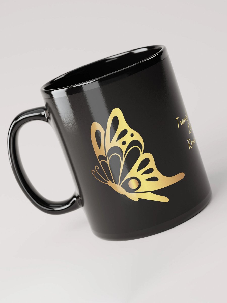 Mug Noir et Doré - Papillon - Cadeau de Transformation product image (3)