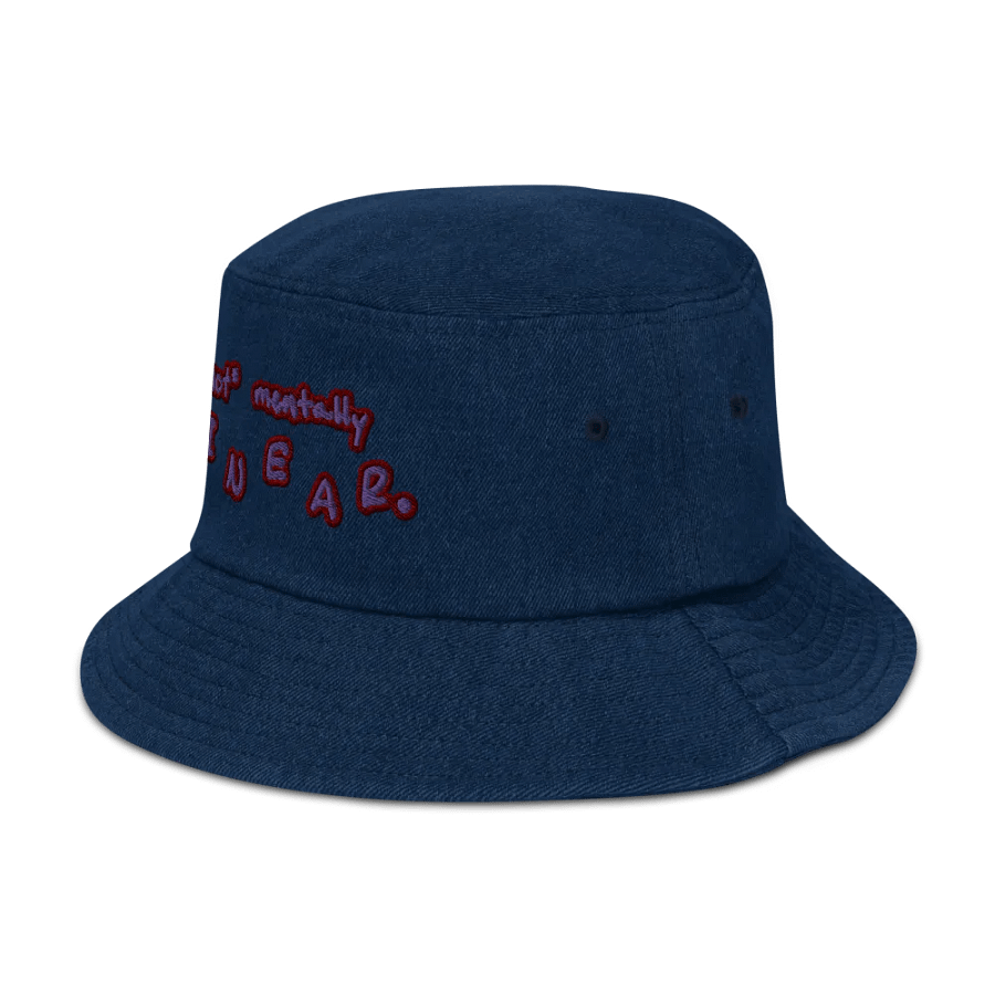 *not* mentally linear (grape) denim bucket hat product image (4)