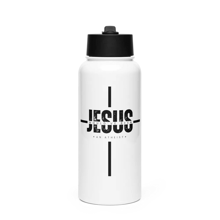 Atheist Jesus Stainless Steel Water Bottle product image (1)