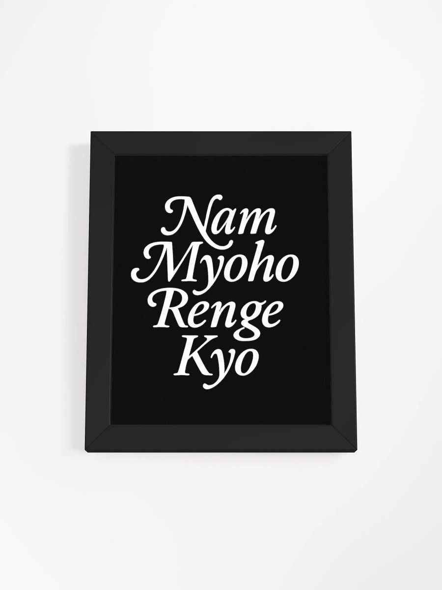 Framed Nam-Myoho-Renge-Kyo Poster – Inspire Your Space with the Mystic Law product image (1)
