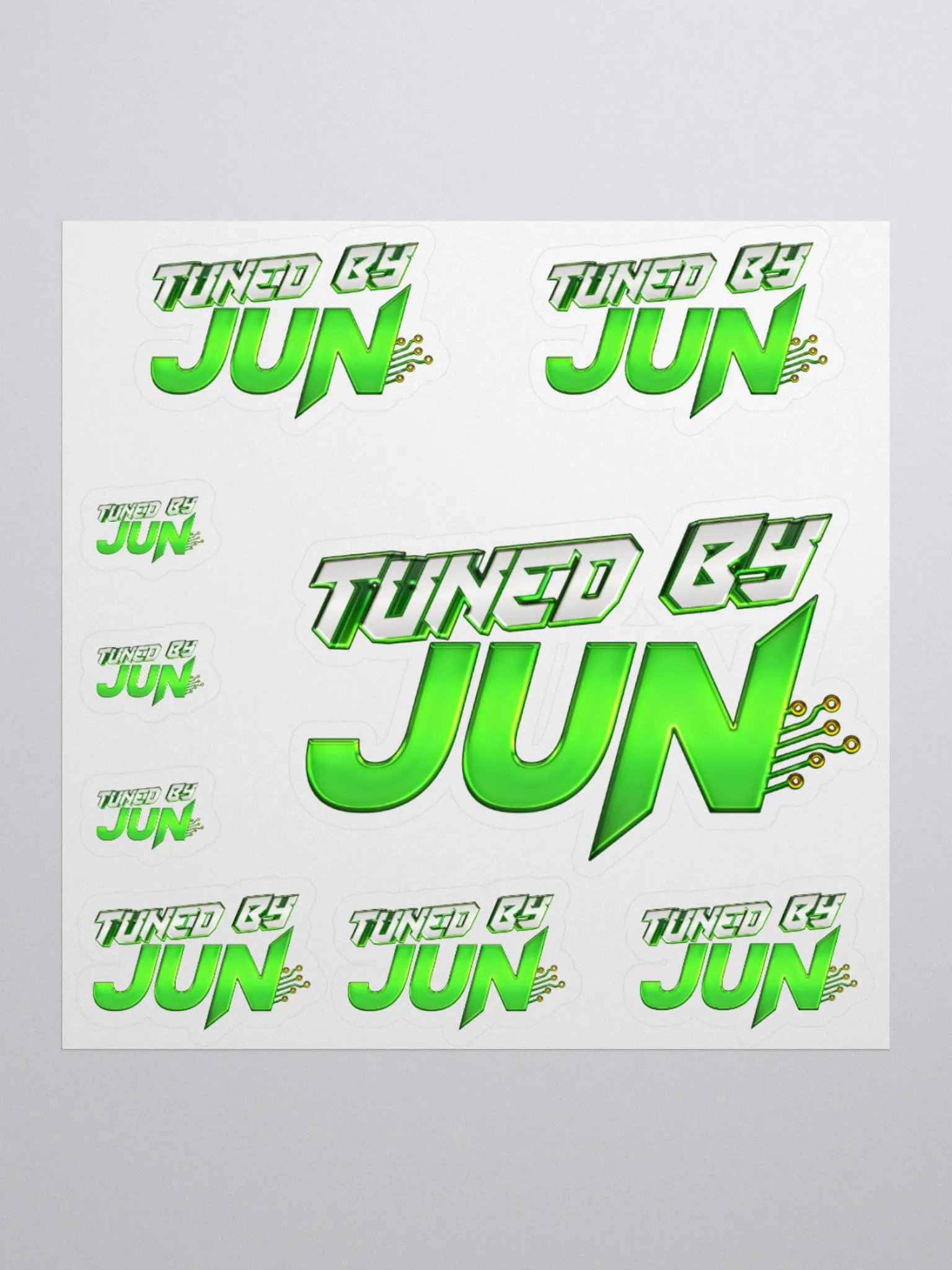 Tuned By Jun Sticker product image (1)