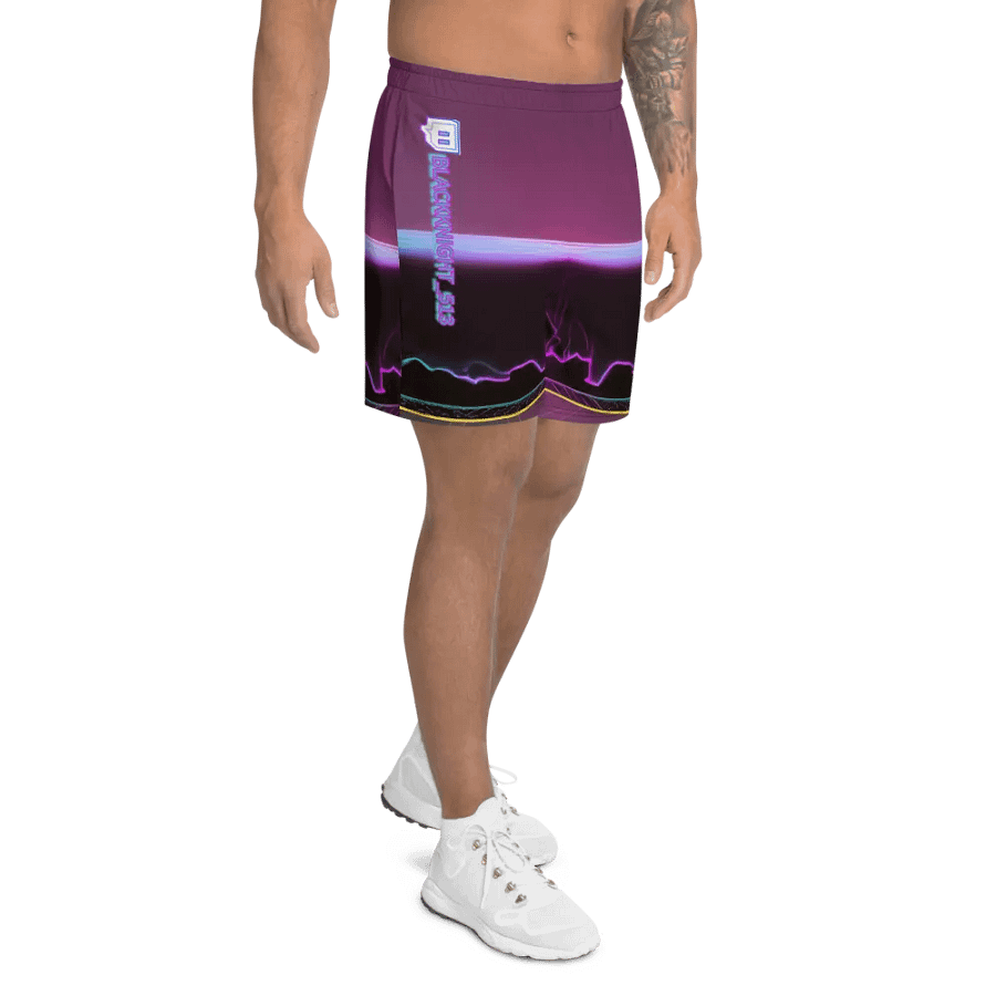 Blackknight513 All-Over Print Athletic Long Shorts product image (8)