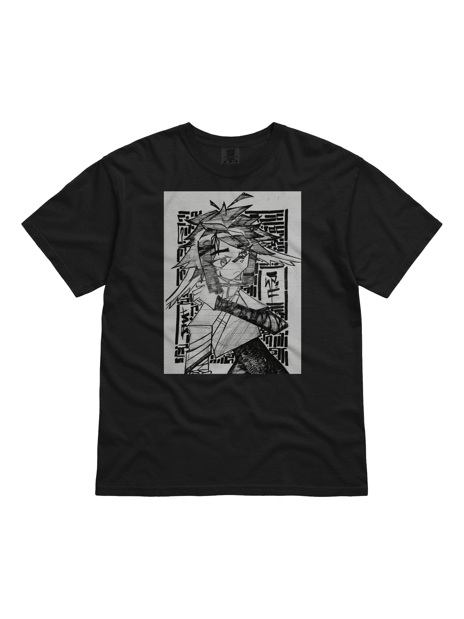 Dynamic Anime Girl Graphic Tee product image (1)