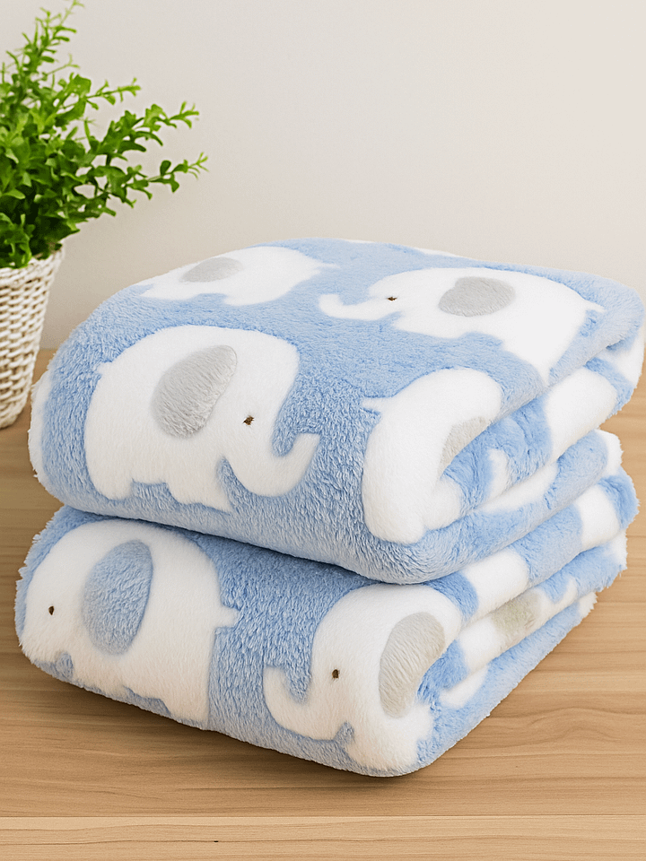 Elephant Soft Fleece Dog Blanket – Plush, Cozy & Cute Pet Throw product image (1)