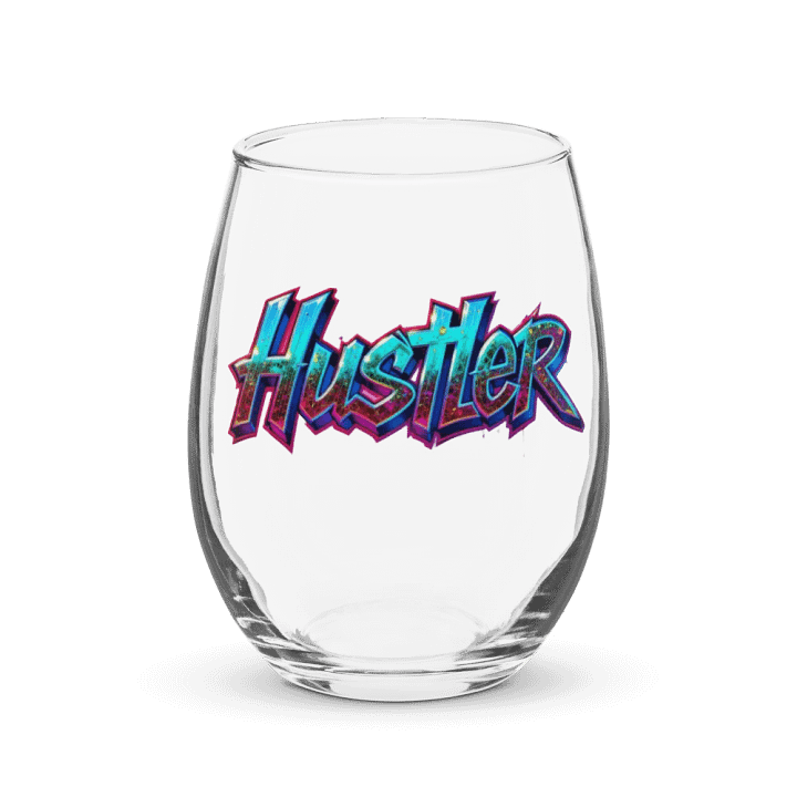 Dynamic Hustler Stemless Wine Glass product image (1)