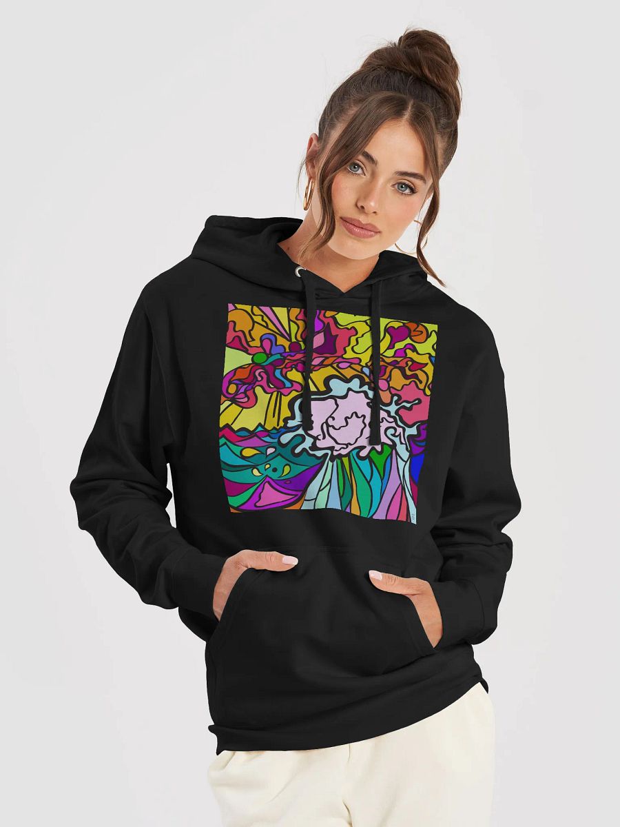 Ethereal Swirls Midweight Hoodie - Wave at Sunset product image (1)