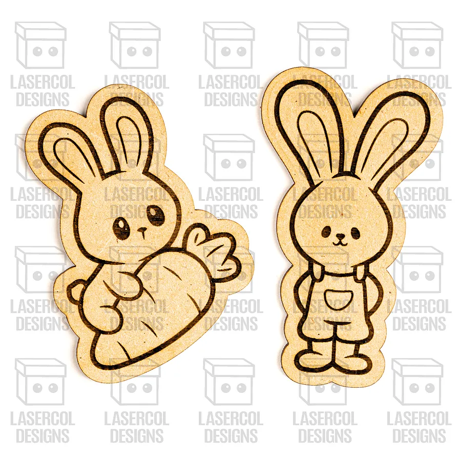 Easter Bunny Paint Kit DIY Cut Outs Set 6 - Laser Cut Files product image (7)