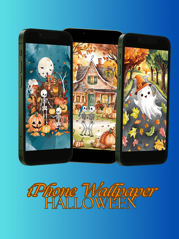 Fall Halloween - iPhone Wallpaper product image (1)