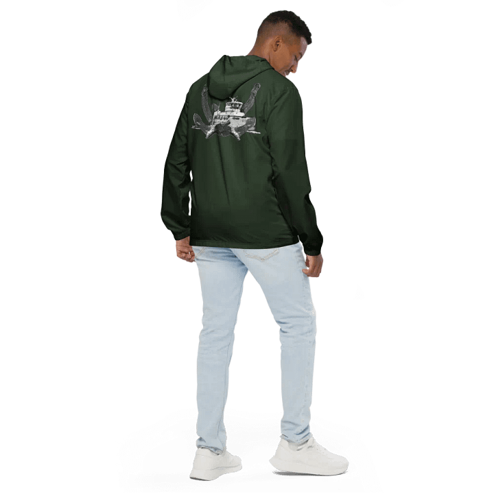 Green Twin Anchor Titan tug Windbreaker product image (2)