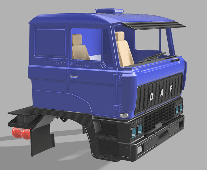 Daf 2800 truck cab scale 1/16 product image (2)