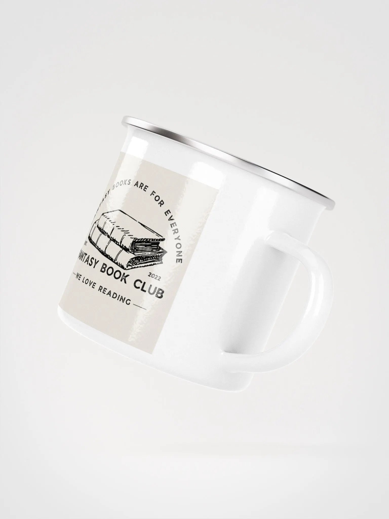 Fantasy Book Club: Fantasy Books Are For Everyone enamel mug product image (3)