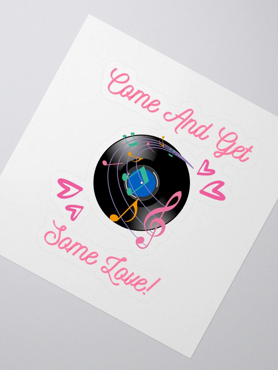 Come And Get Some Love - Funny Musical Valentine's Day Sticker product image (2)