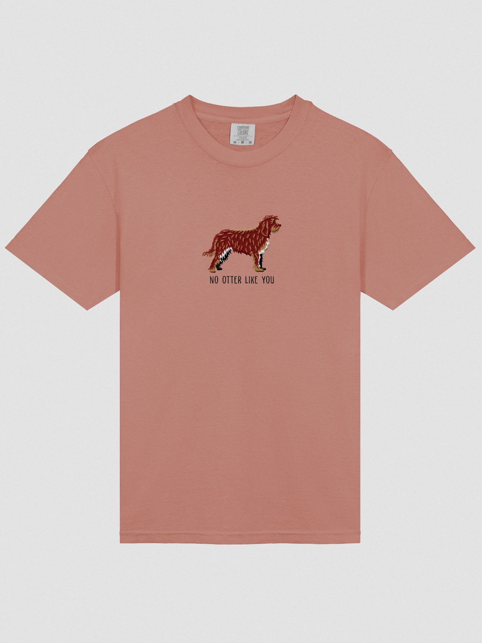 No Otter Like You T-Shirt(Embroidered) of an Otterhound(Chocolate) product image (6)