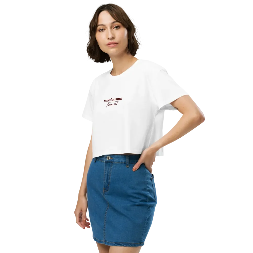 Premium Crop Top with Maroon Logotype product image (7)
