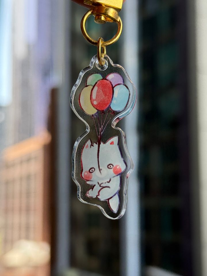 Nyx's balloon journey | Acrylic Keychain product image (1)