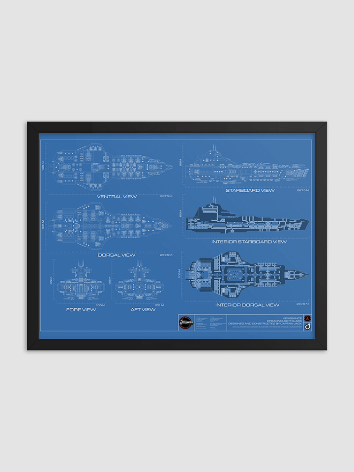 RWI Vengeance Blueprint Framed Poster product image (1)