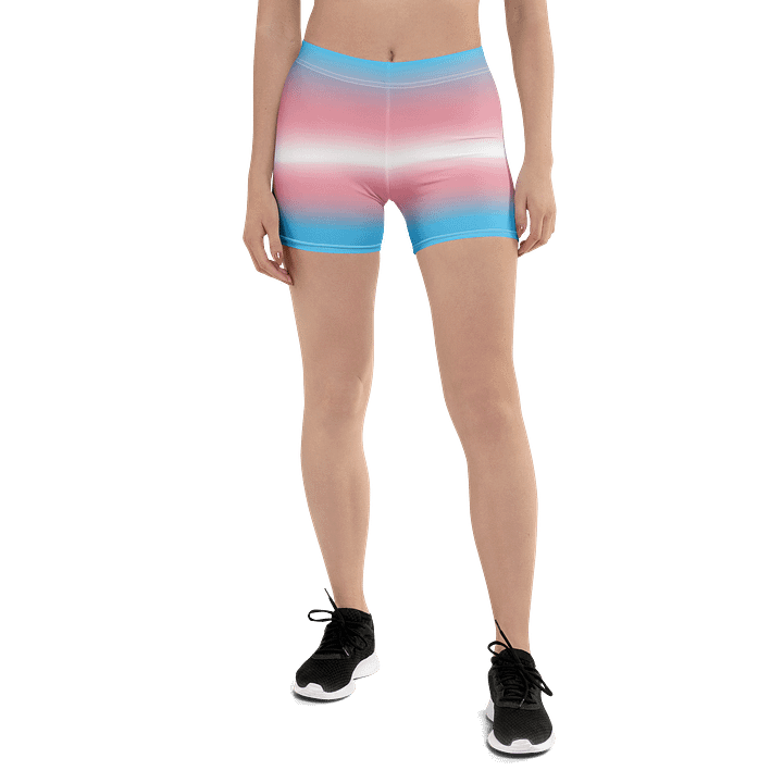 Trans Pride Gradient Bike Shorts product image (1)