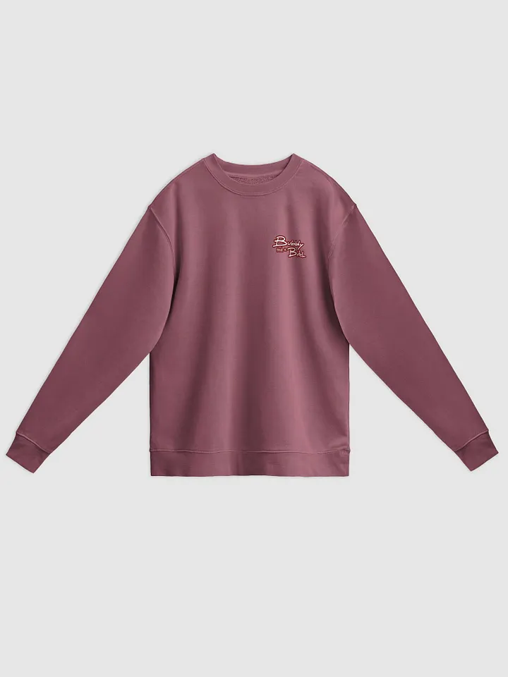 Bubbly and a B*tch (sm. lined design, #6D1616) printed pigment crewneck product image (17)