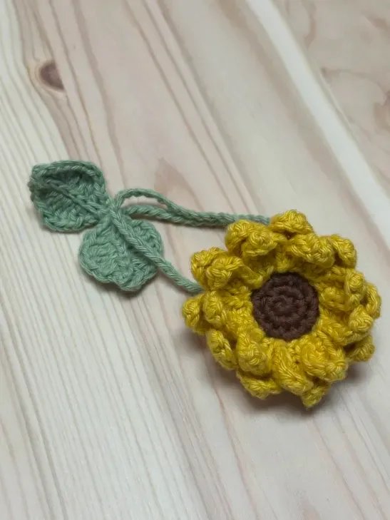 Sunflower Crochet Bookmark product image (1)