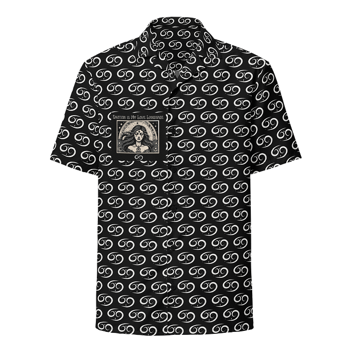 Cancer Zodiac 2025, Emotions are My Love Language, Button Up Shirt product image (1)