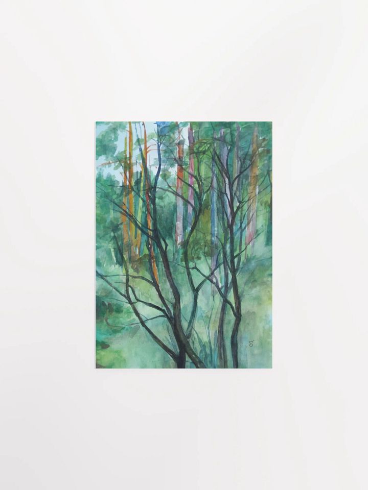 Verdant Serenity Forest Poster - Fairytale Forest product image (2)