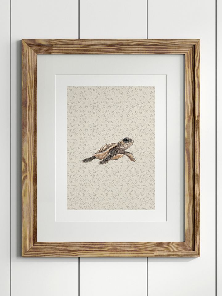 Boho Sea Turtle Nursery Print product image (1)