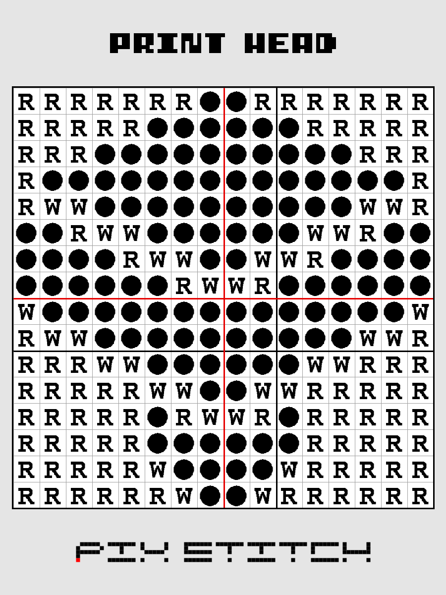 Print Head Pixel Art product image (3)