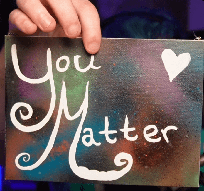 HAND PAINTED motivational painting. product image (1)