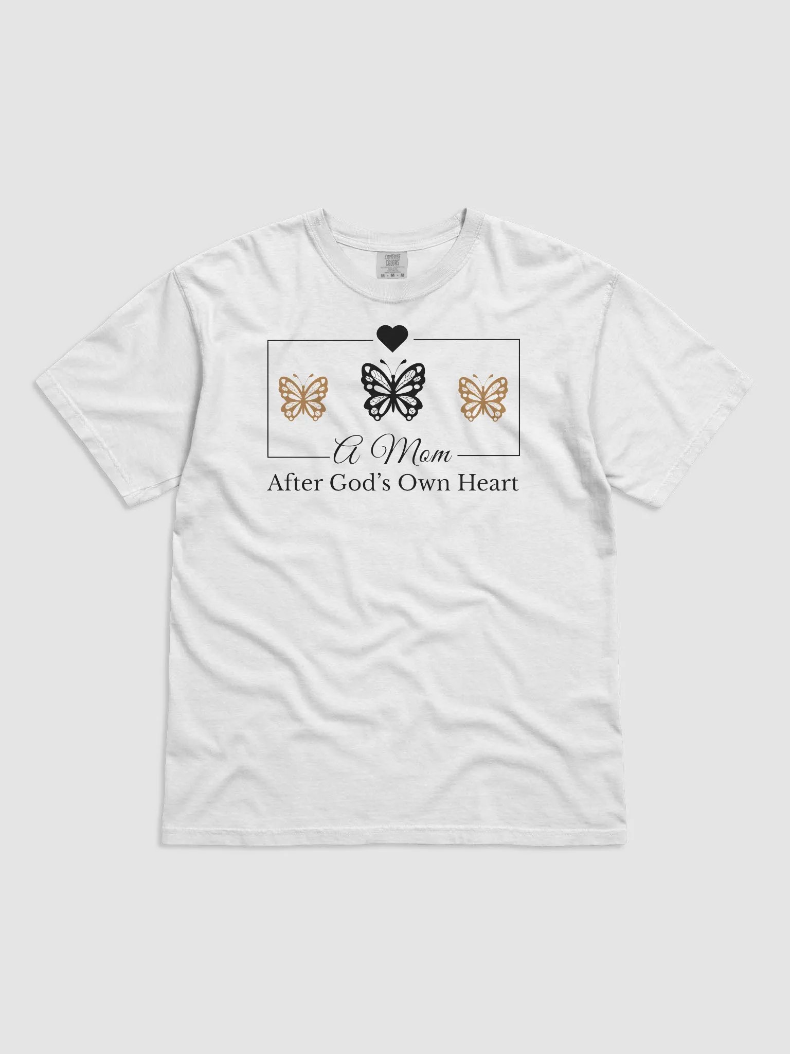 God`s Heart Mom, Comfort Colors T-shirt. product image (2)
