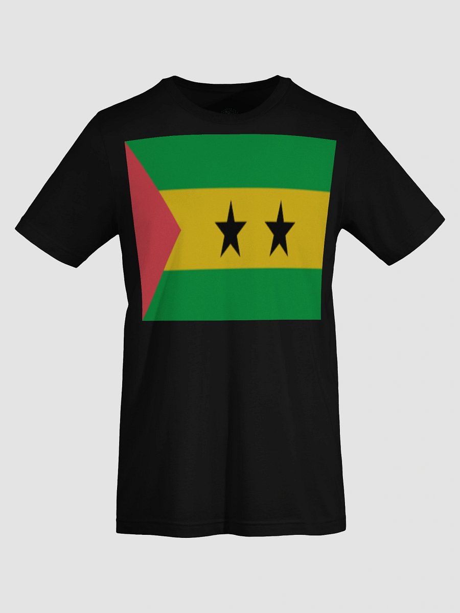 São Tomé and Príncipe Flag Unisex T-Shirt - Exclusive Design Celebrating Cultural Heritage - Sizes XS-5XL product image (7)
