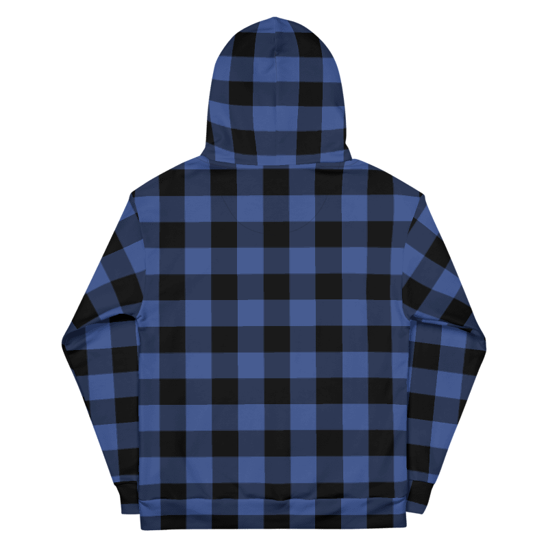 Lapis Blue Buffalo Check Plaid Hoodie product image (7)