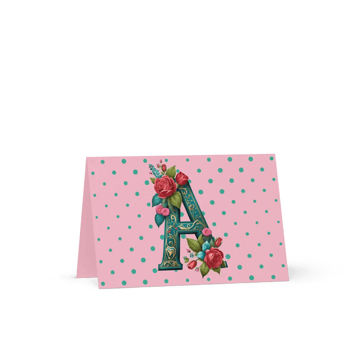 Valentine’s Monogram Letter A(1) Card product image (1)