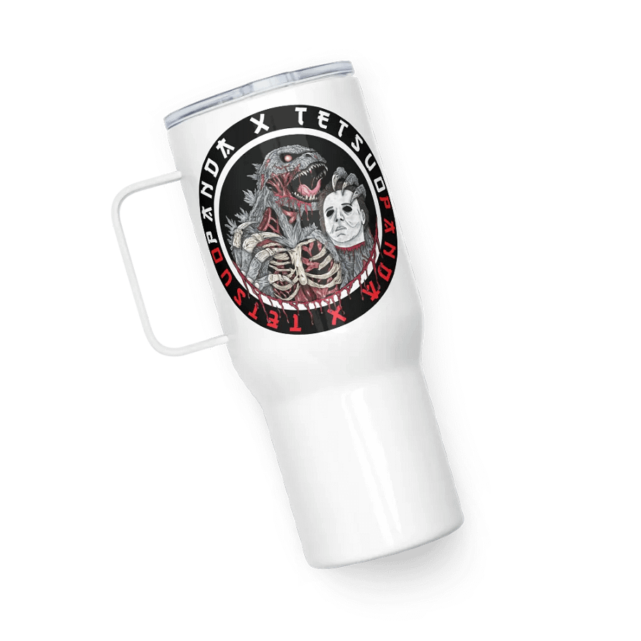 God of Carnage Travel Mug with a Handle (Northern Lotus Design) product image (5)