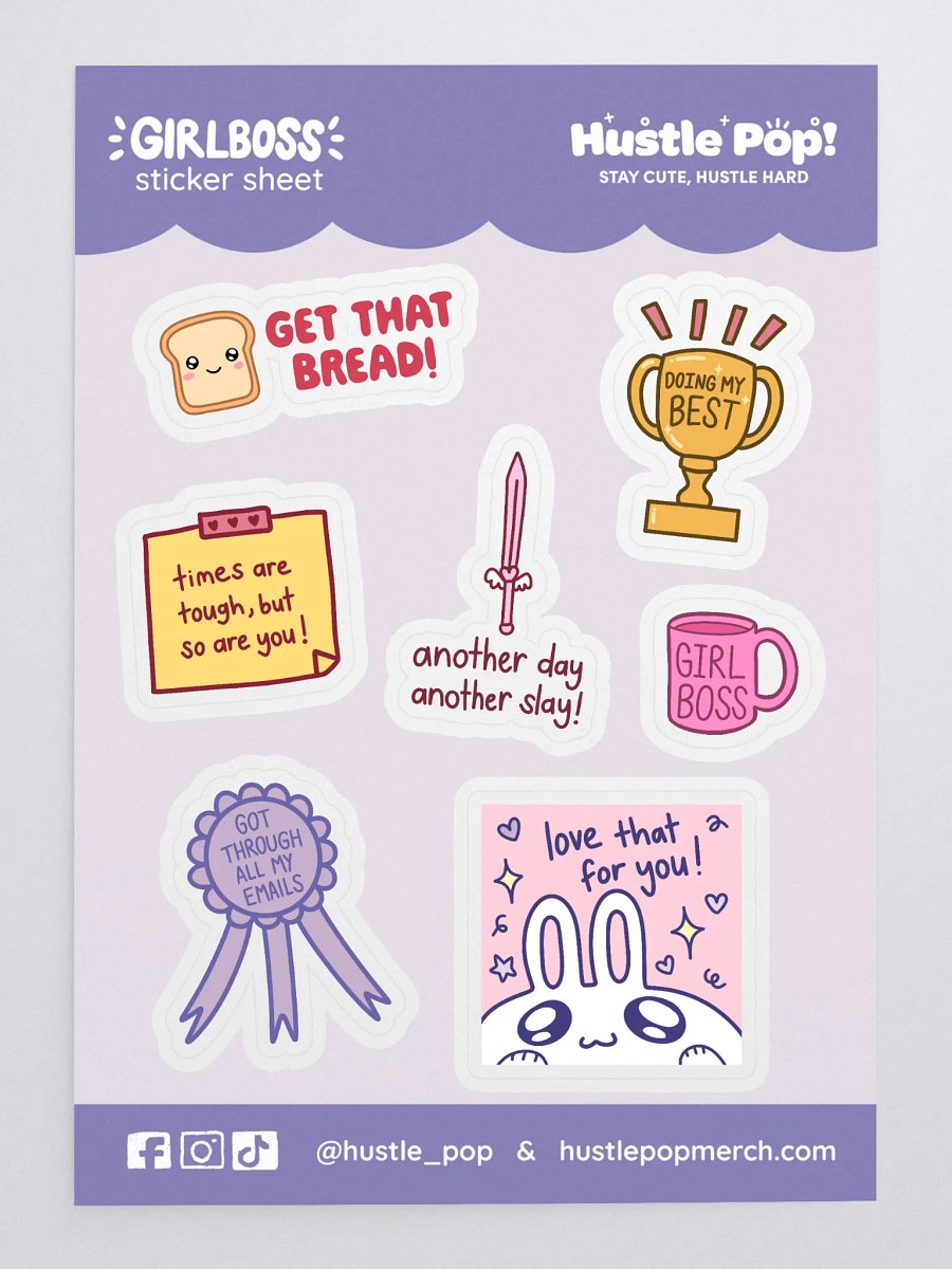 Motivational Girlboss Sticker Sheet product image (3)