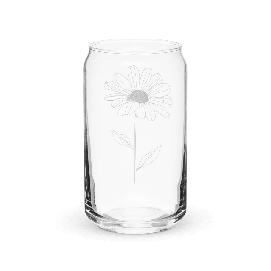 Daisy Sip in Style: Can-Shaped Glass product image (8)