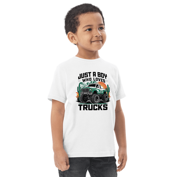 Just a Boy Who Loves Trucks Toddler Tee product image (1)