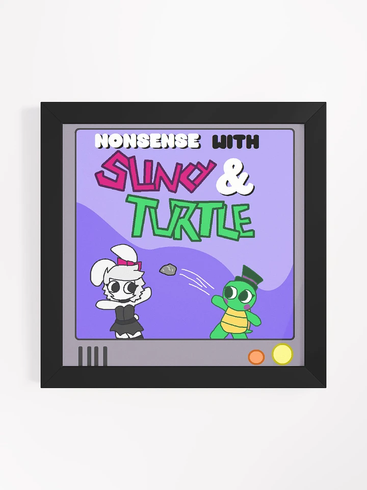 Nonsense with Slinky & Turtle Cover Framed Print product image (1)