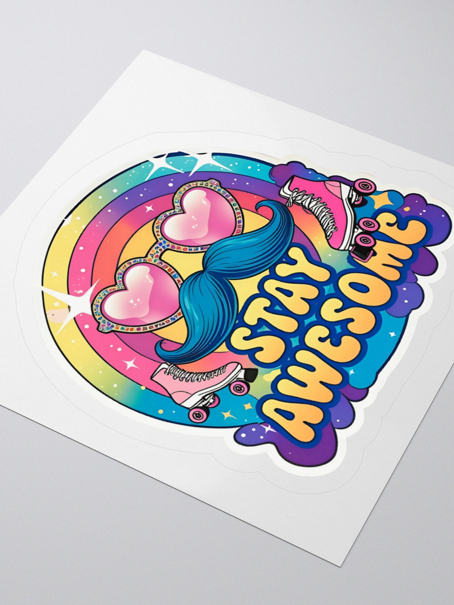 Groovy Stay Awesome Retro Sticker product image (9)