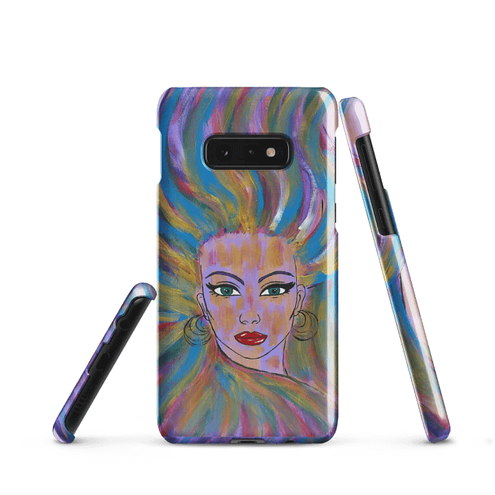 Girl with colorful hair - (art by Dina R.) - acrylic painting picture - Snap Case for Samsung Galaxy S models product image (2)