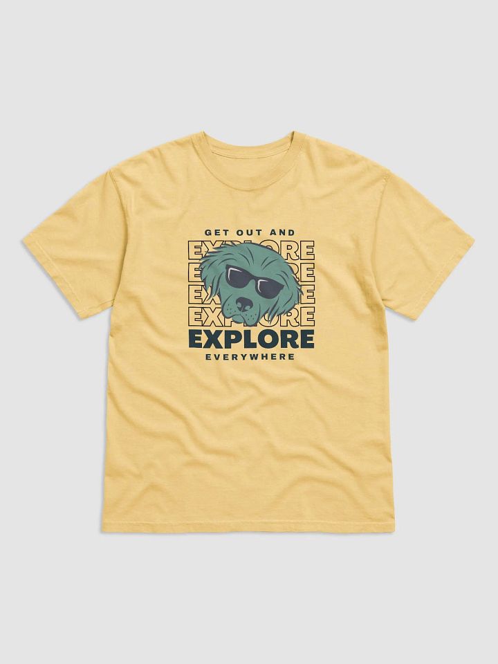 Seconds to Go Exploration Pigment Dyed T-Shirt Navy Slogan product image (2)