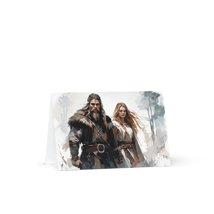 Greeting Card - Viking Couple product image (2)