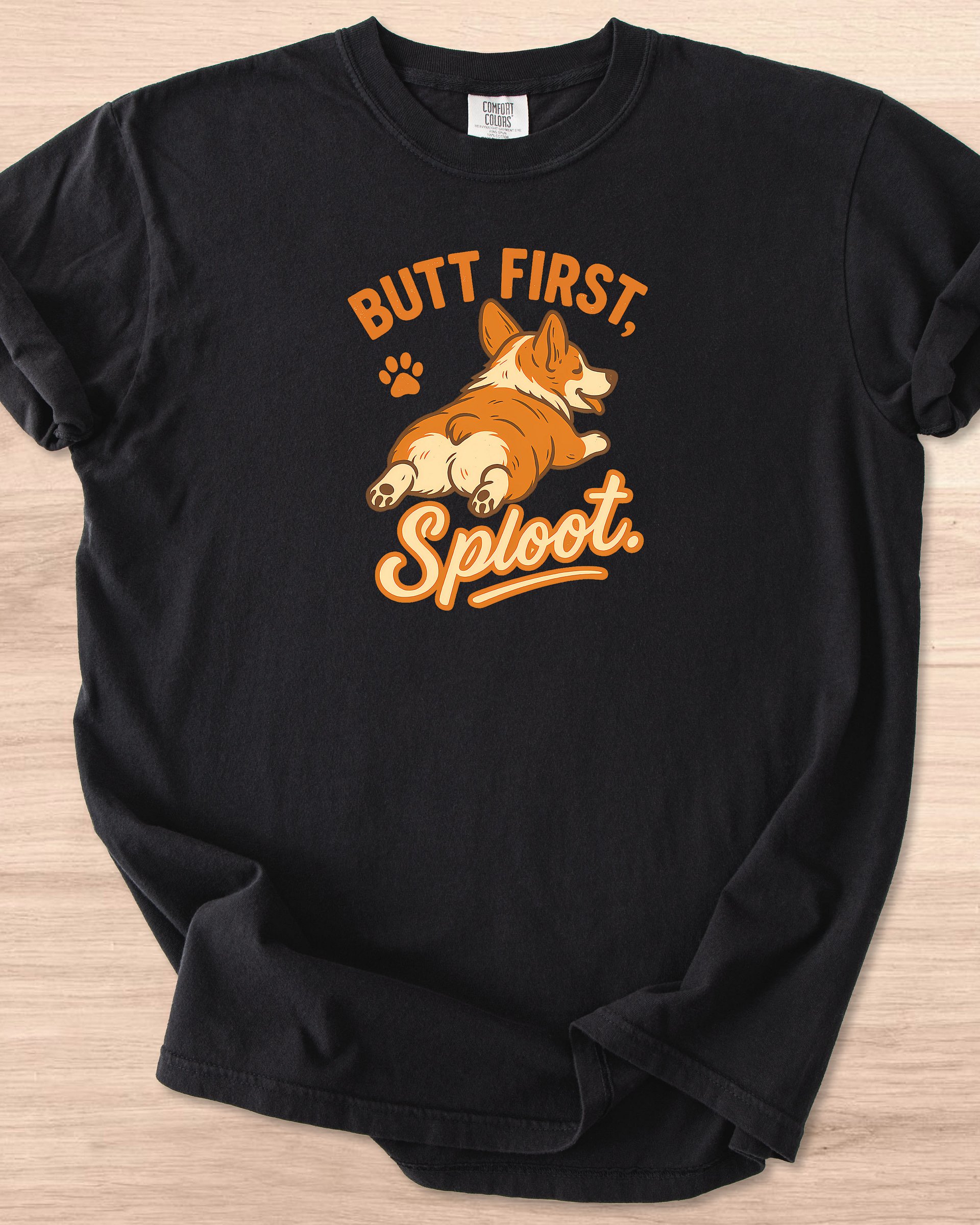 Butt First Sploot (Corgi) Tee product image (7)